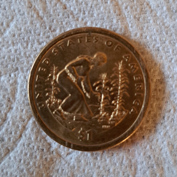 "RARE","Sacagawea" $1 Error Dollar Coin, No Date, No Mint Mark on Obverse 2009 P - Picture 6 of 9